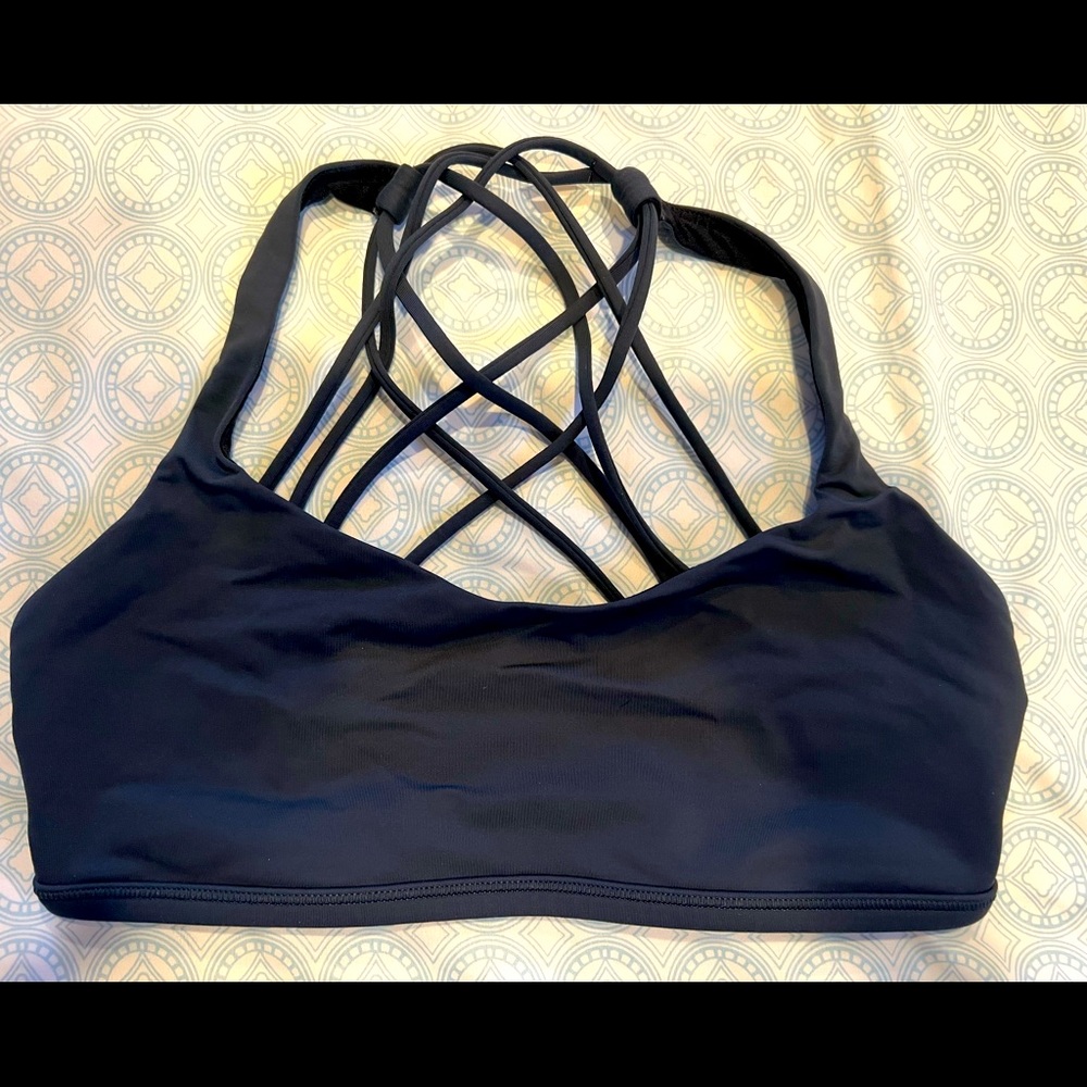 Lululemon Dark Gray Strappy Bra size 6